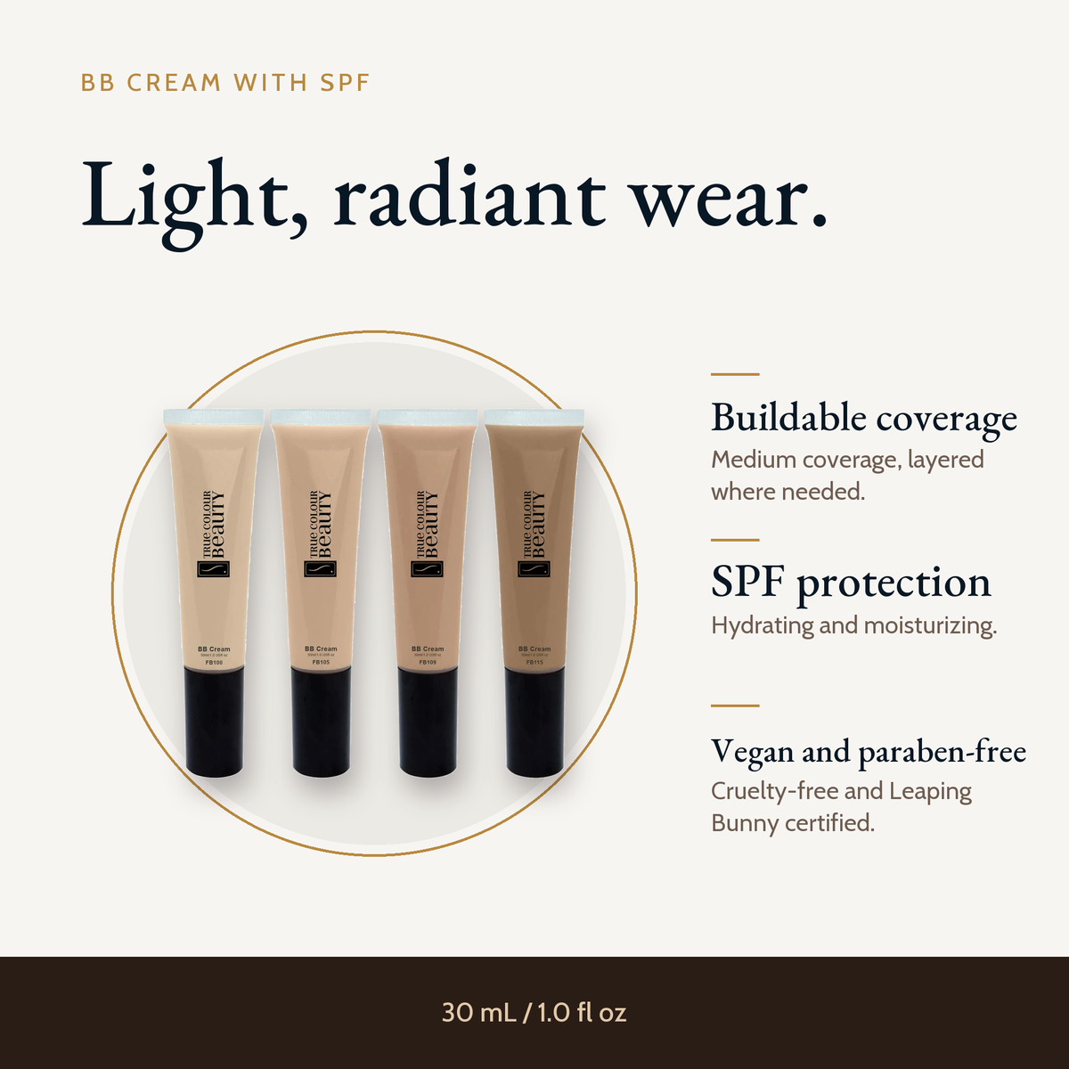 BB Cream with SPF  - 9 Shades
