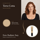 BB Cream with SPF in Terra Cotta FB103, warm undertone, with model