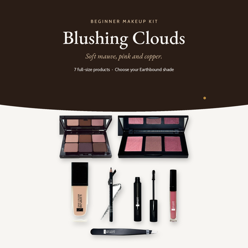 Beginner Makeup Kit Blushing Clouds, kit overview