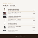 Beginner Makeup Kit Blushing Clouds, what's inside with product values