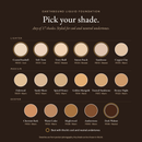 Beginner Makeup Kit Blushing Clouds, Earthbound Liquid Foundation shade chart