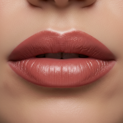 Brandy Rose Lip Closeup