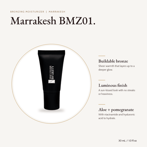 Bronzing Moisturizer Marrakesh tube, 30 mL, with key benefits