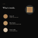 What's inside Citrón Natural Soap: lime oil, shea butter, goat's milk