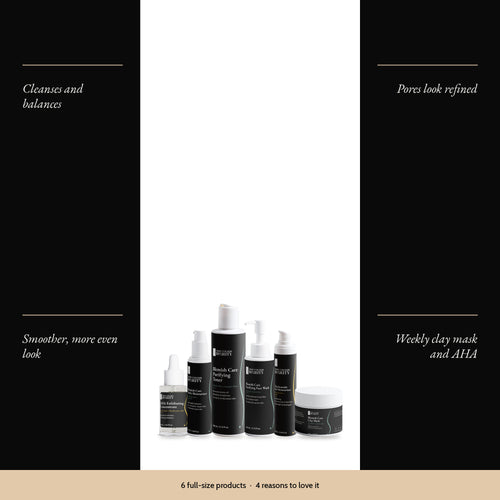 Clear & Balanced Skincare Set with four benefits