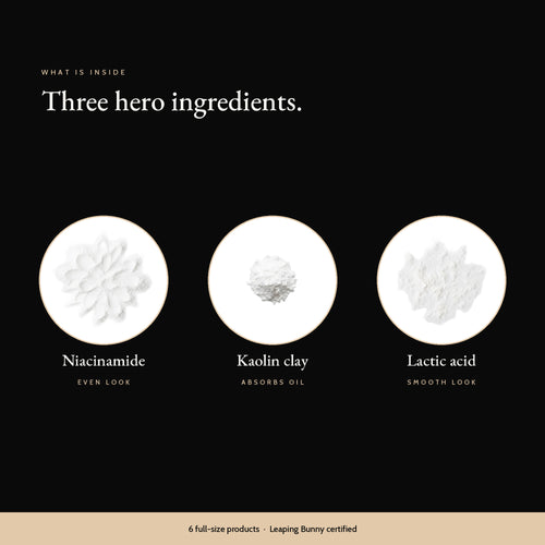 Key ingredients in the Clear & Balanced Skincare Set