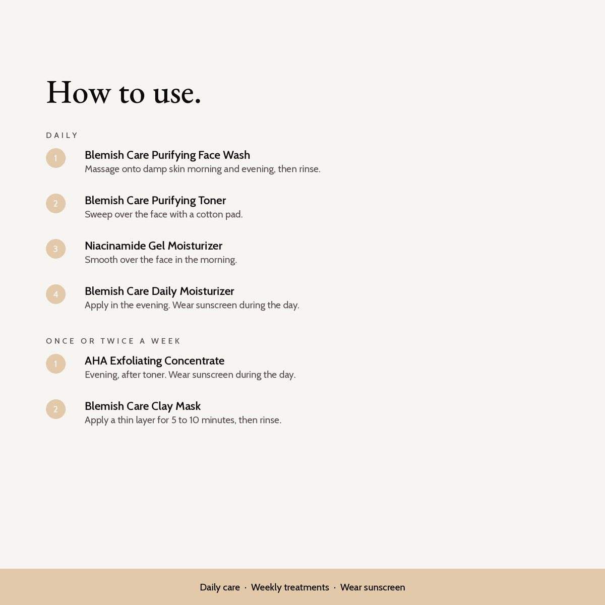 How to use the Clear & Balanced Skincare Set
