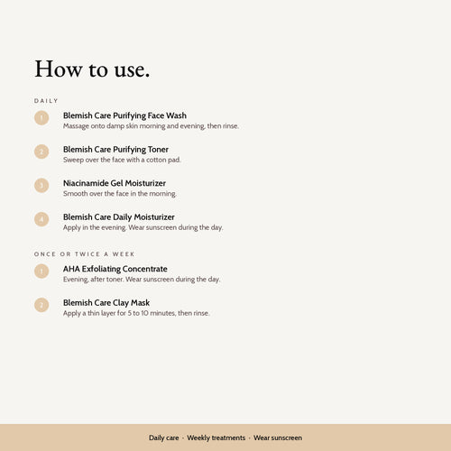 How to use the Clear & Balanced Skincare Set