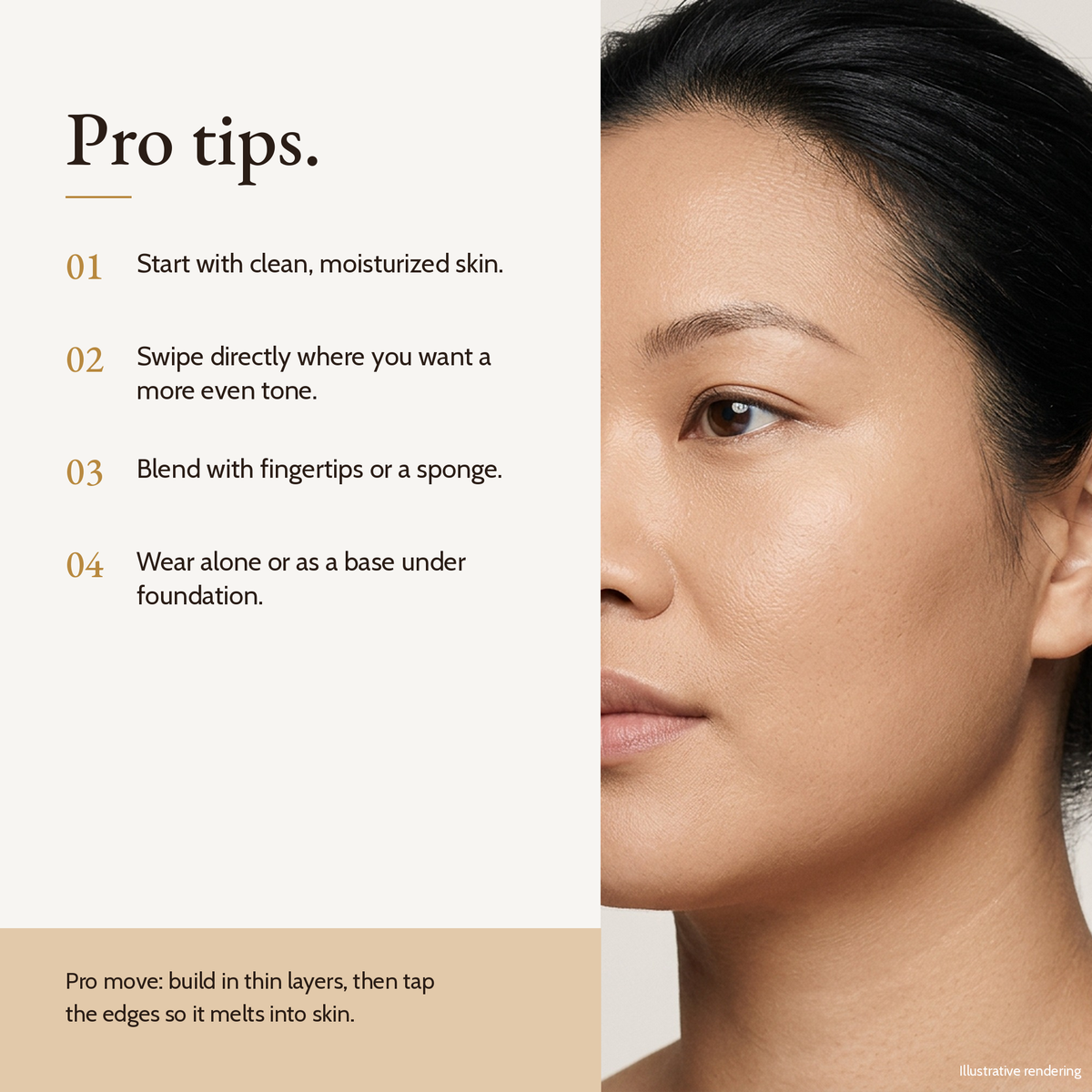 How to apply Color Correcting Ceramide Stick 25 Medium Neutral, pro tips