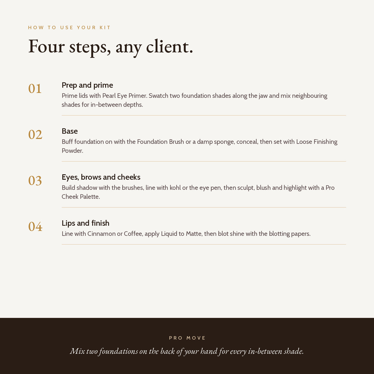 How to use the Complete Pro MUA Kit