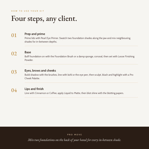 How to use the Complete Pro MUA Kit