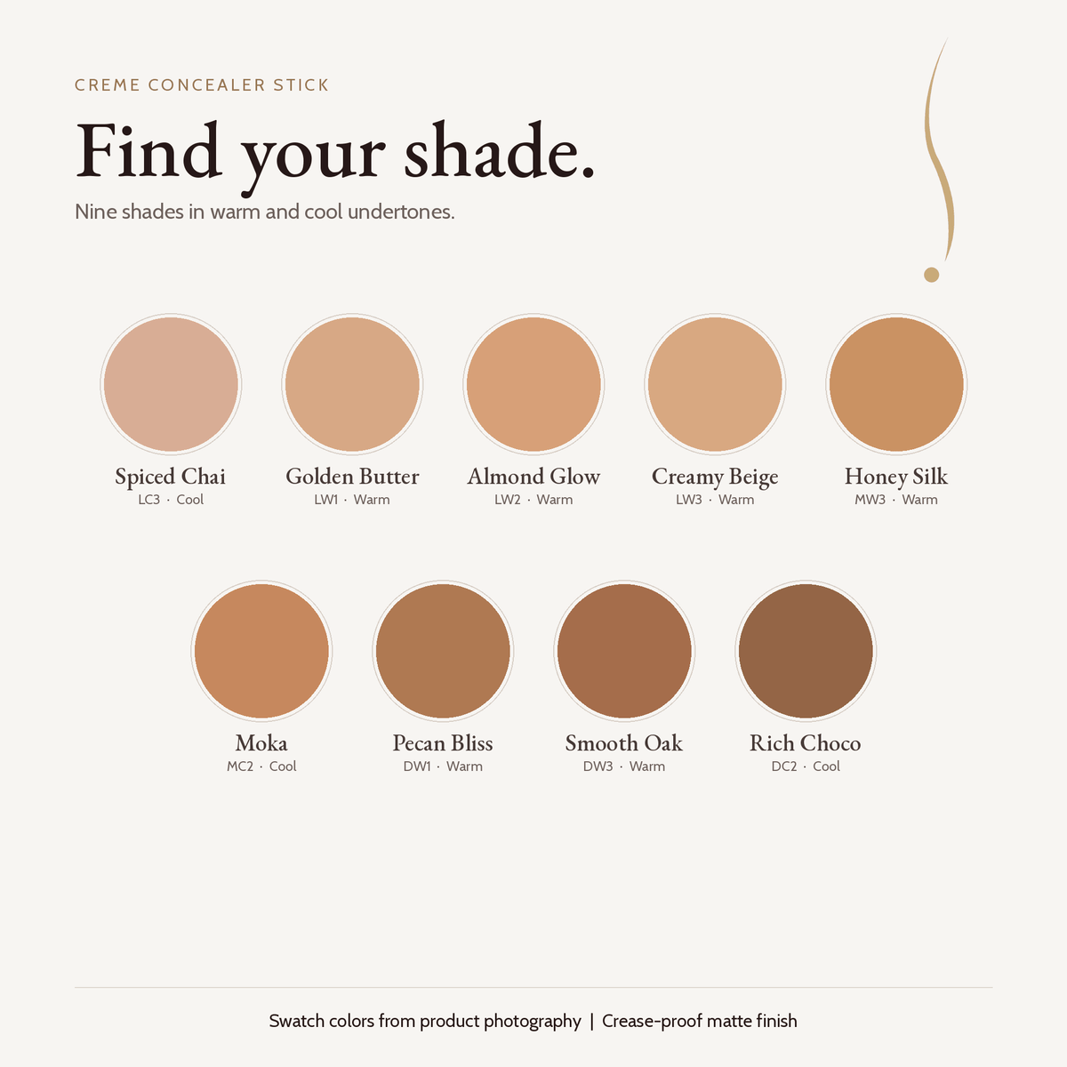 Creme Concealer Stick | Full Coverage | 9 Shades