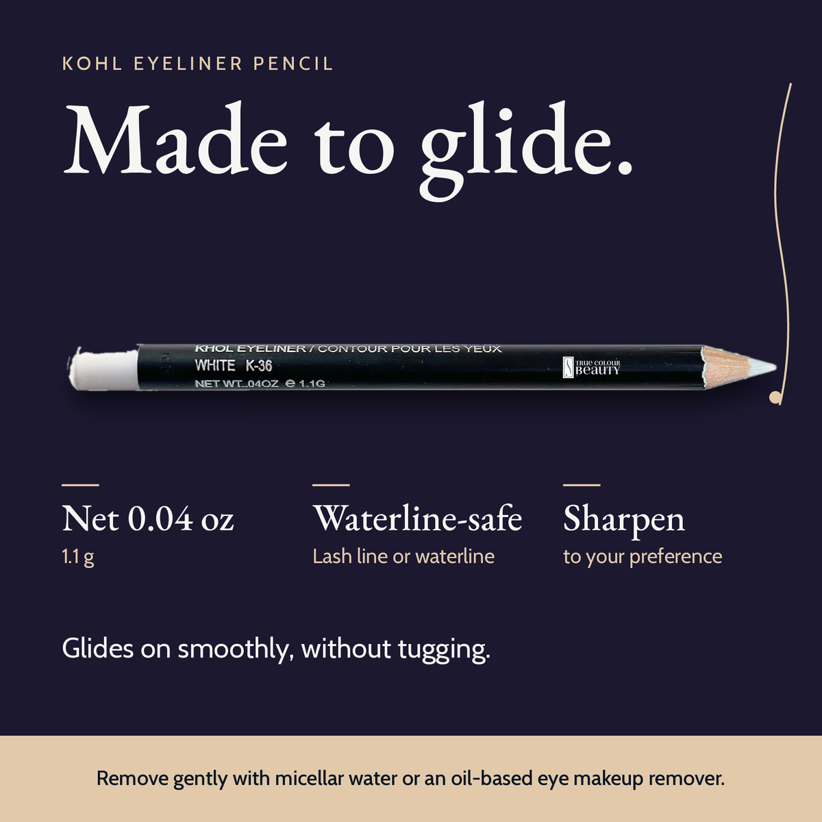 Khol Eyeliner - Crisp White product details and size