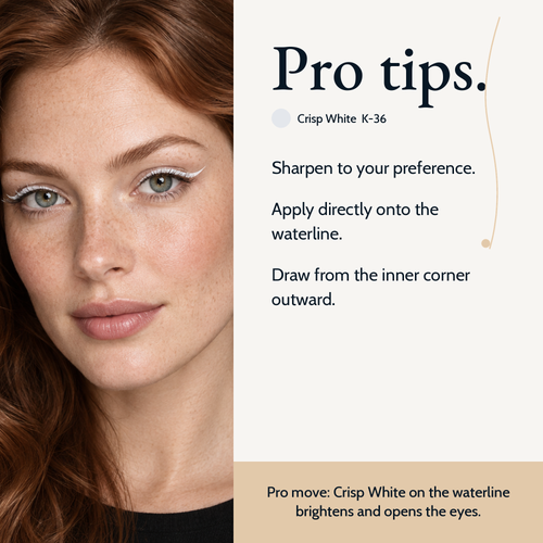 Pro tips for using Khol Eyeliner - Crisp White