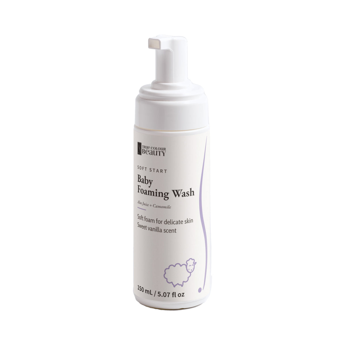 Soft Start Baby Foaming Wash bottle, front label