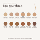Dual Blend Powder Foundation shade chart with Desert Breeze WD110 selected