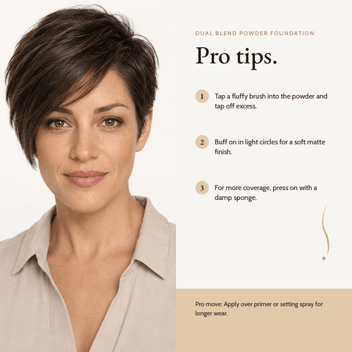How to apply Dual Blend Powder Foundation, pro tips