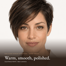 Close-up of model wearing Dual Blend Powder Foundation in Desert Breeze