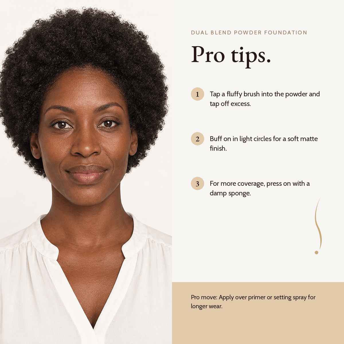 How to apply Dual Blend Powder Foundation, pro tips