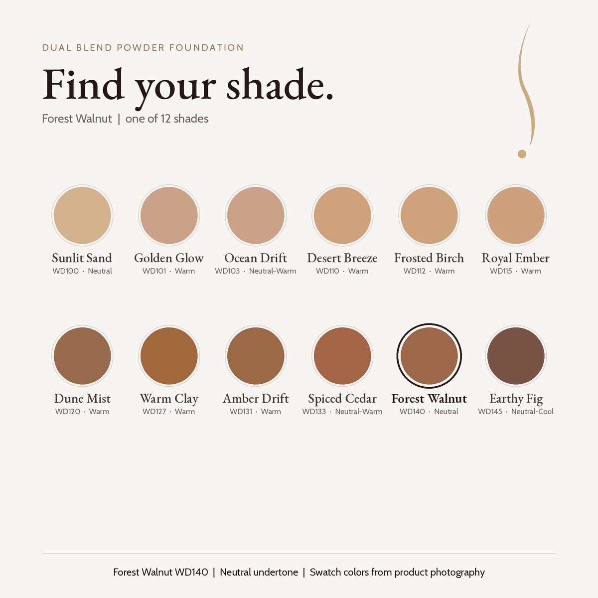 Dual Blend Powder Foundation - Forest Walnut
