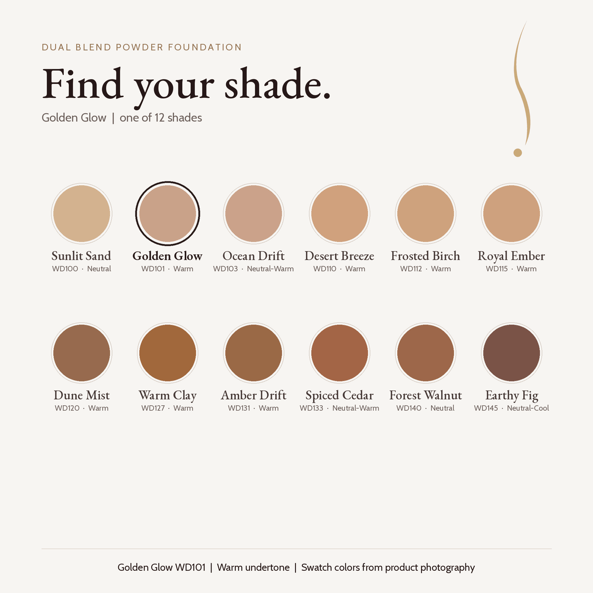 Dual Blend Powder Foundation - Golden Glow