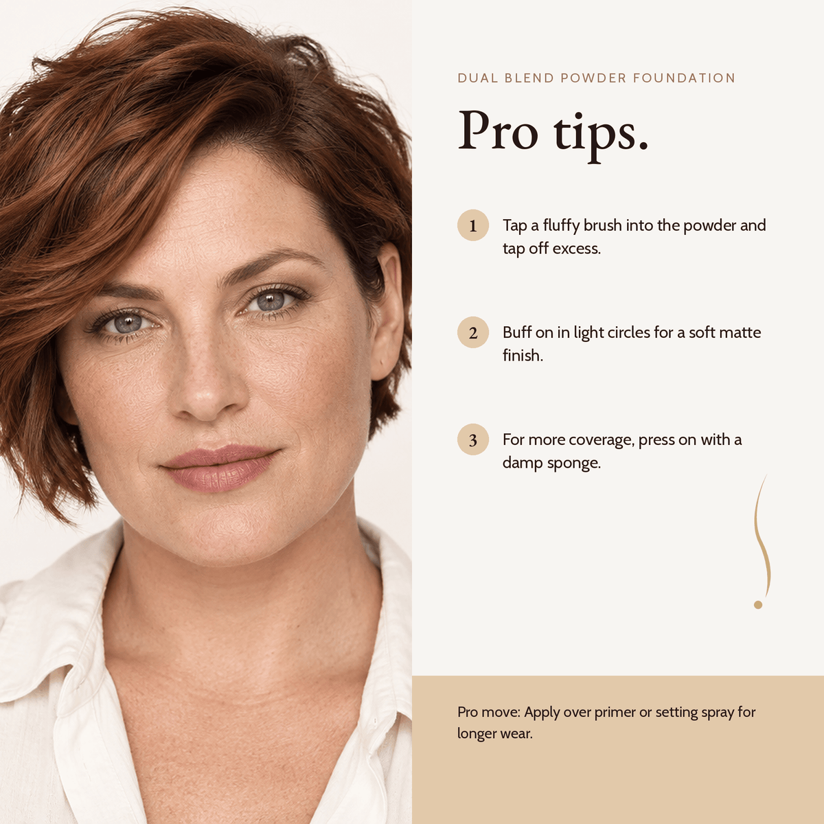 How to apply Dual Blend Powder Foundation, pro tips