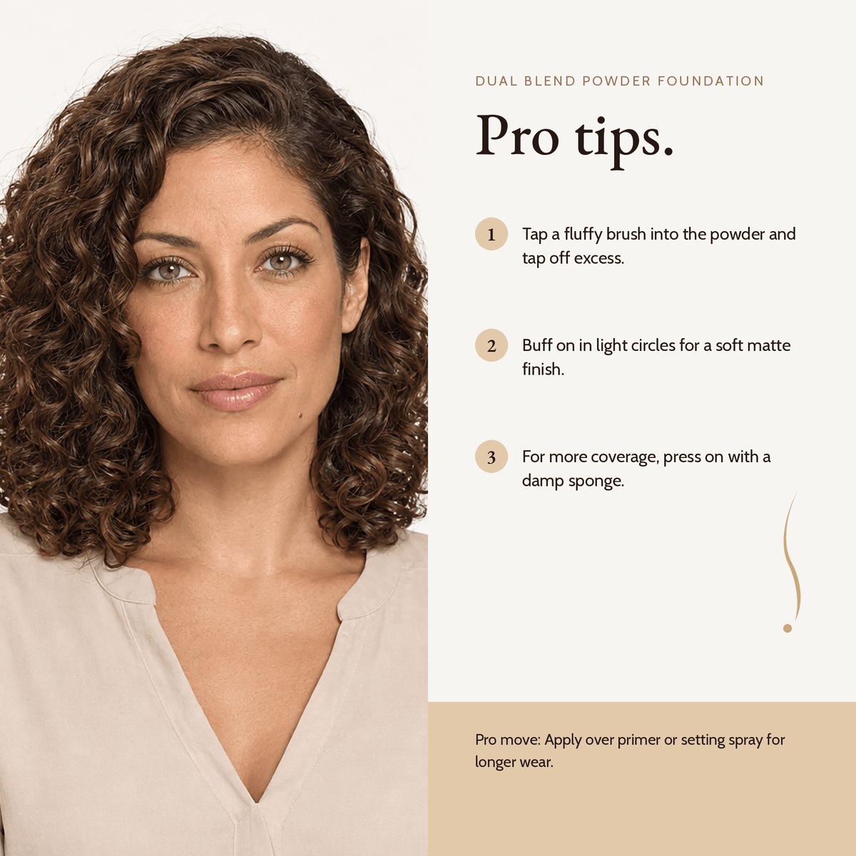 How to apply Dual Blend Powder Foundation, pro tips
