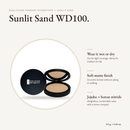 Dual Blend Powder Foundation Sunlit Sand WD100 compact, 11.5 g, with key benefits