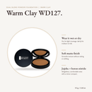 Dual Blend Powder Foundation Warm Clay WD127 compact, 11.5 g, with key benefits