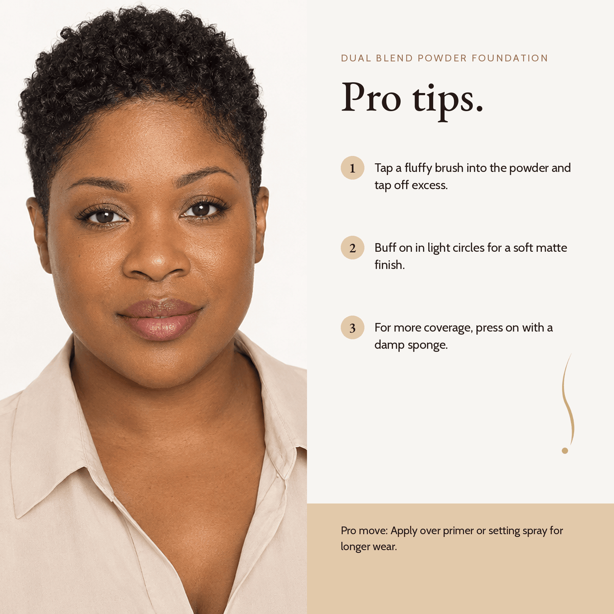 How to apply Dual Blend Powder Foundation, pro tips