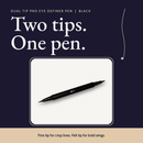 Dual Tip Pro Eye Definer Pen - Black