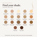Earthbound Liquid Foundation shade finder with Chestnut Bark selected