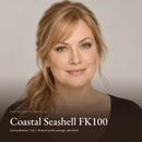 Model with Earthbound Liquid Foundation in Coastal Seashell FK100