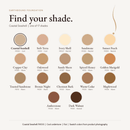 Earthbound Liquid Foundation shade finder with Coastal Seashell selected