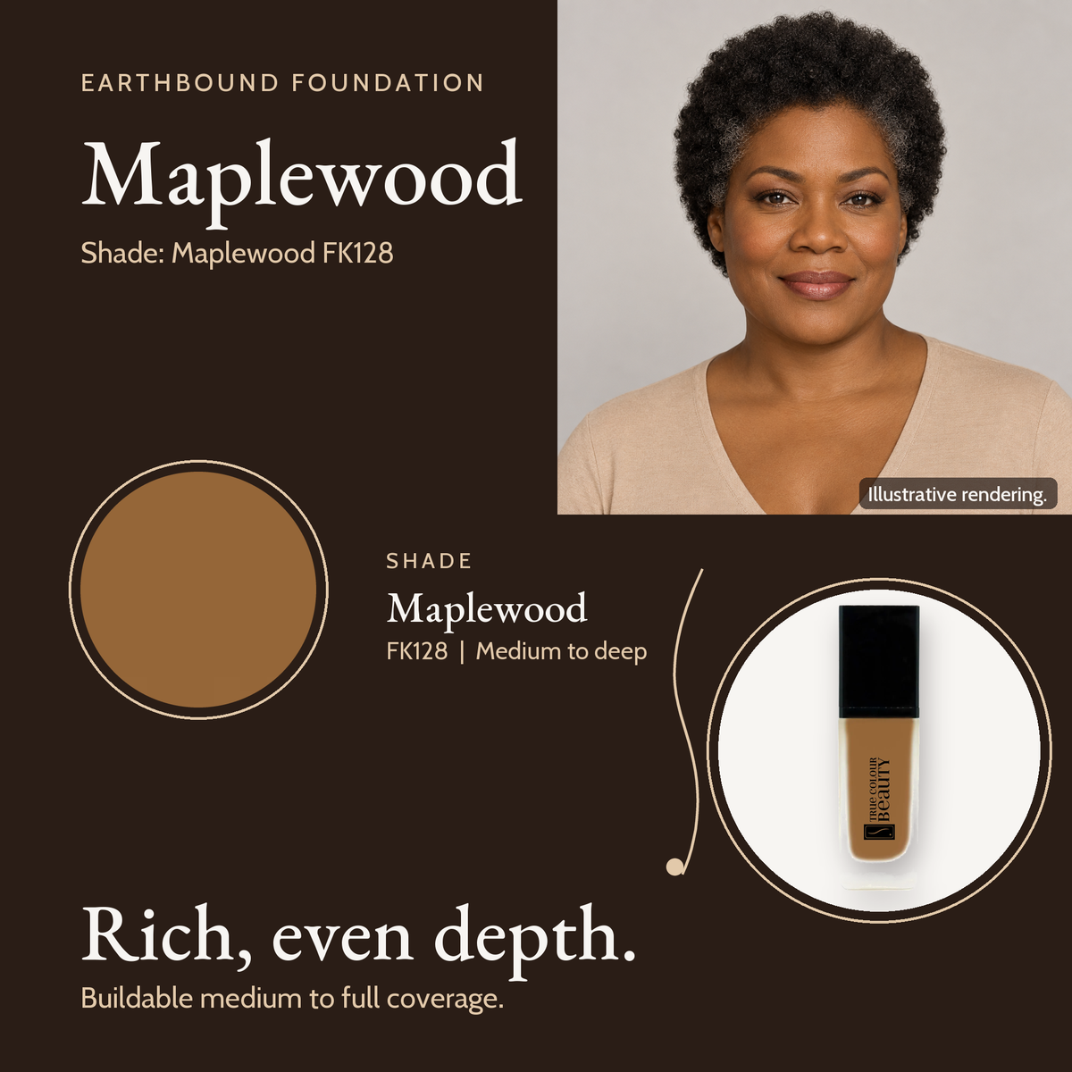 Earthbound Liquid Foundation | Maplewood | FK128