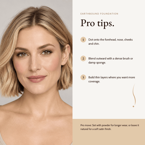How to apply Earthbound Liquid Foundation, pro tips