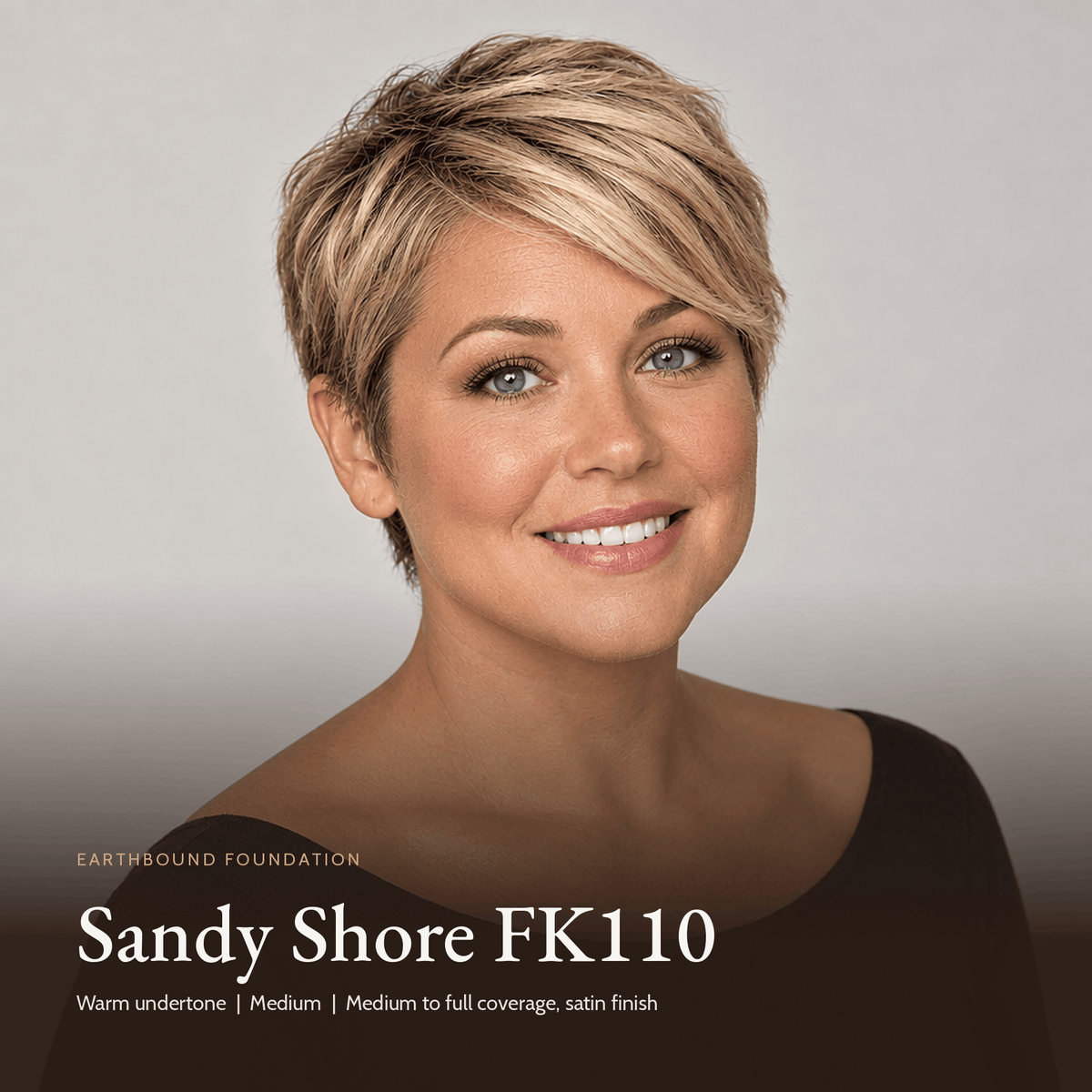Earthbound Liquid Foundation | Sandy Shore | FK110