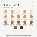 Earthbound Liquid Foundation shade finder with Sandy Shore selected