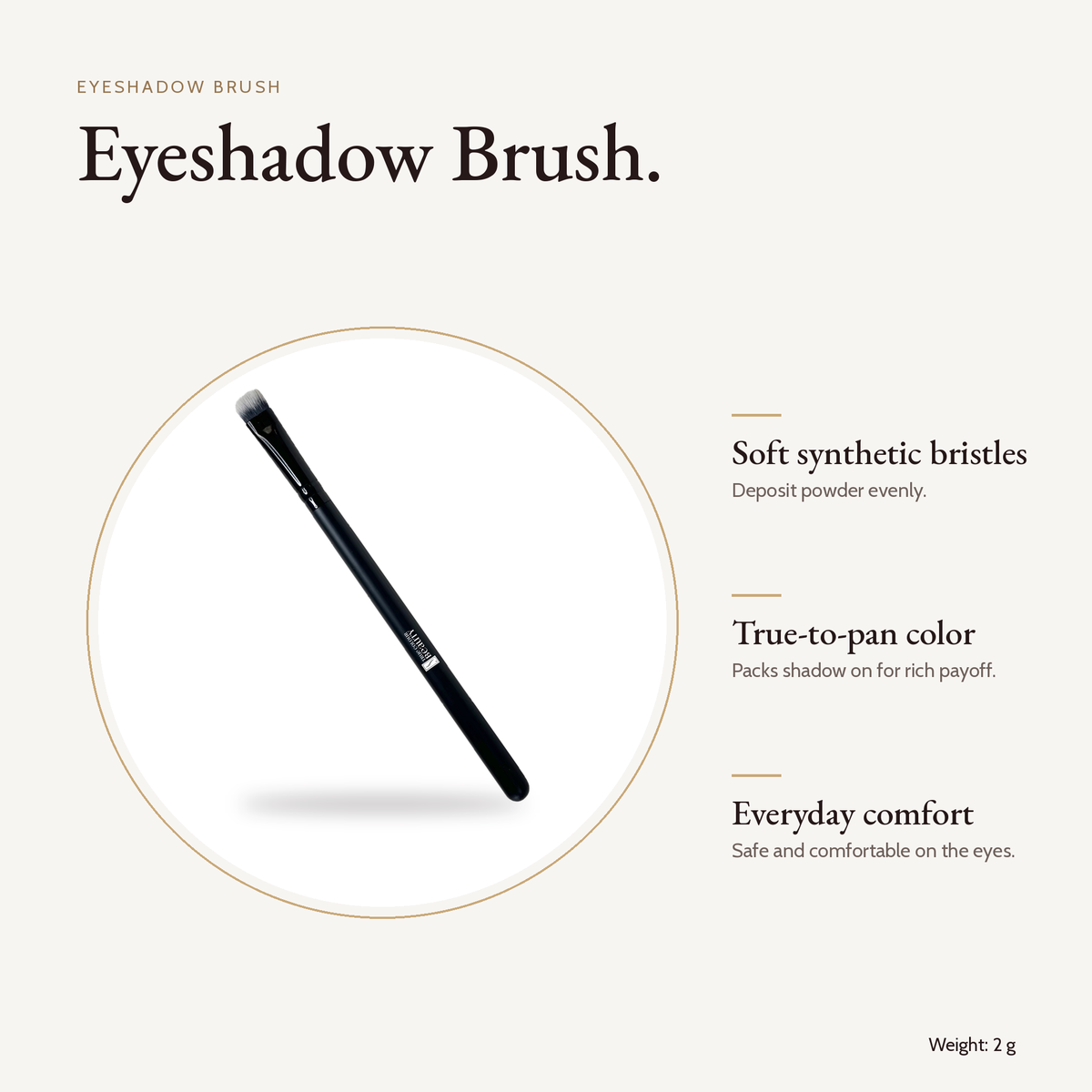 Eyeshadow Brush product details and size