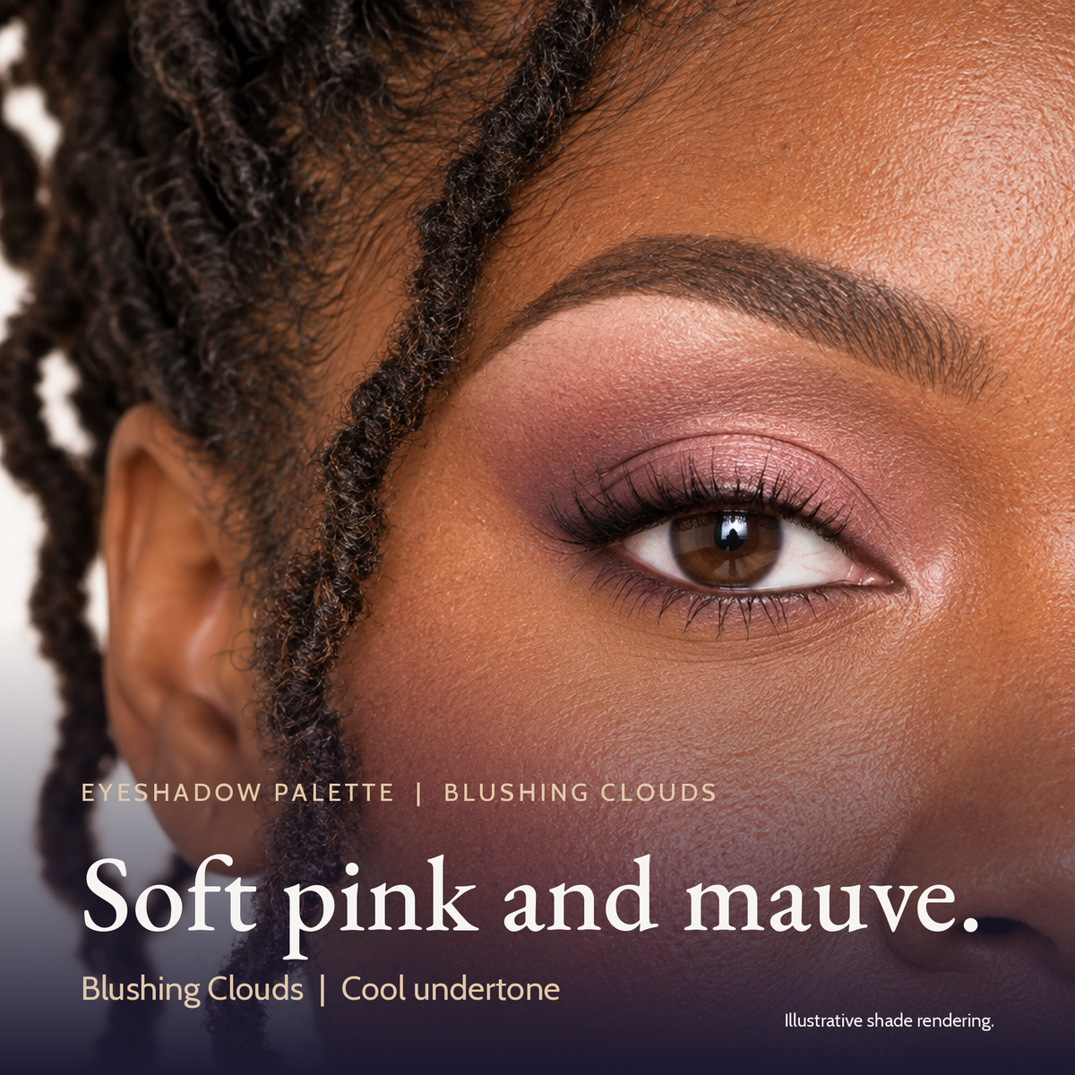 Eyeshadow Palette - Blushing Clouds (Mirrored Compact)