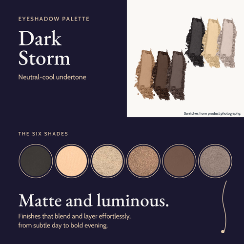 Eyeshadow Palette - Dark Storm (Mirrored Compact)