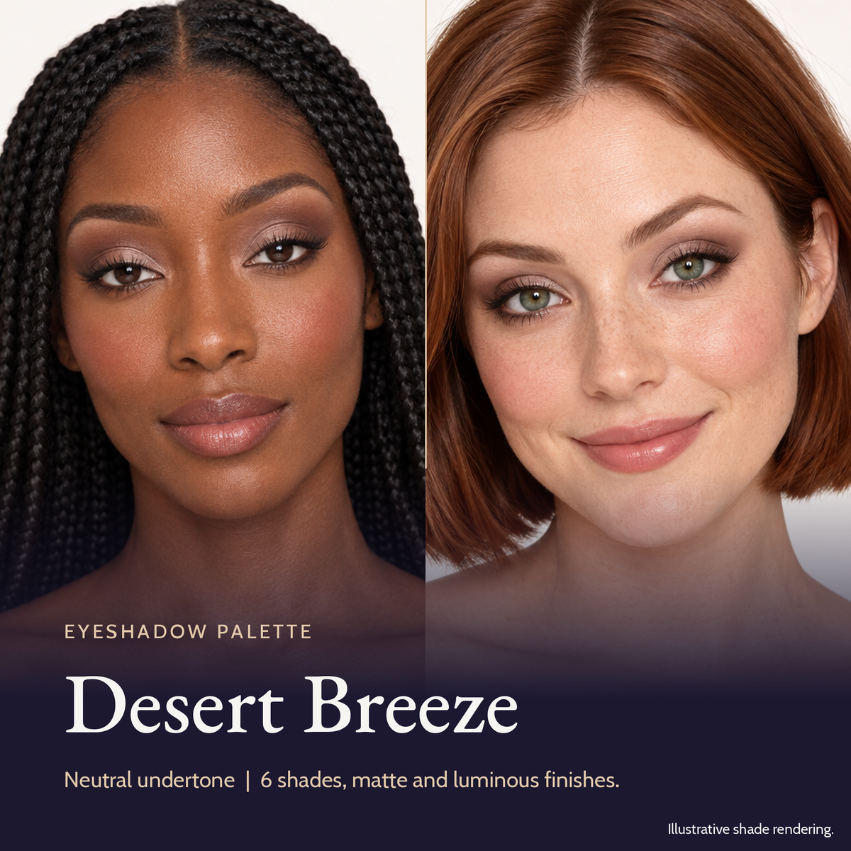 Eyeshadow Palette - Desert Breeze (Mirrored Compact)