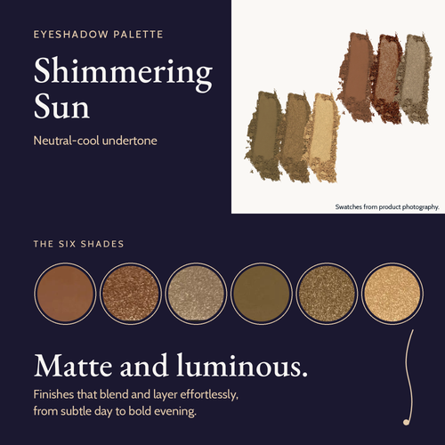 Eyeshadow Palette - Shimmering Sun (Mirrored Compact)