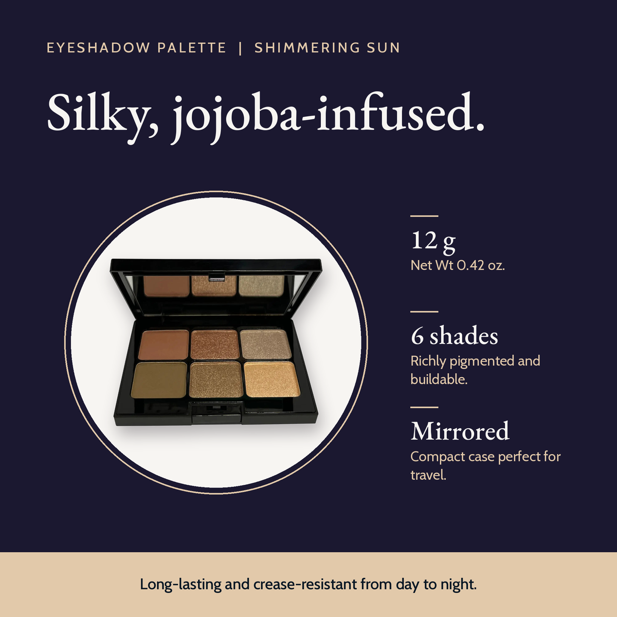 Eyeshadow Palette - Shimmering Sun (Mirrored Compact)