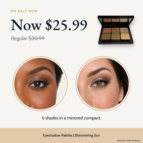 Eyeshadow Palette - Shimmering Sun (Mirrored Compact)