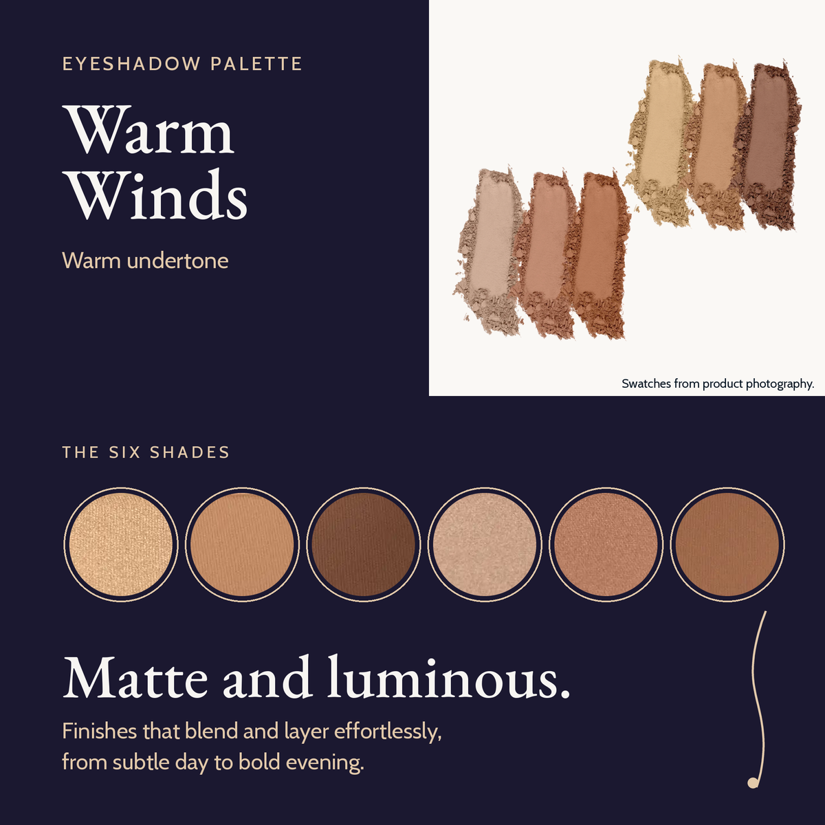 Eyeshadow Palette - Warm Winds (Mirrored Compact)