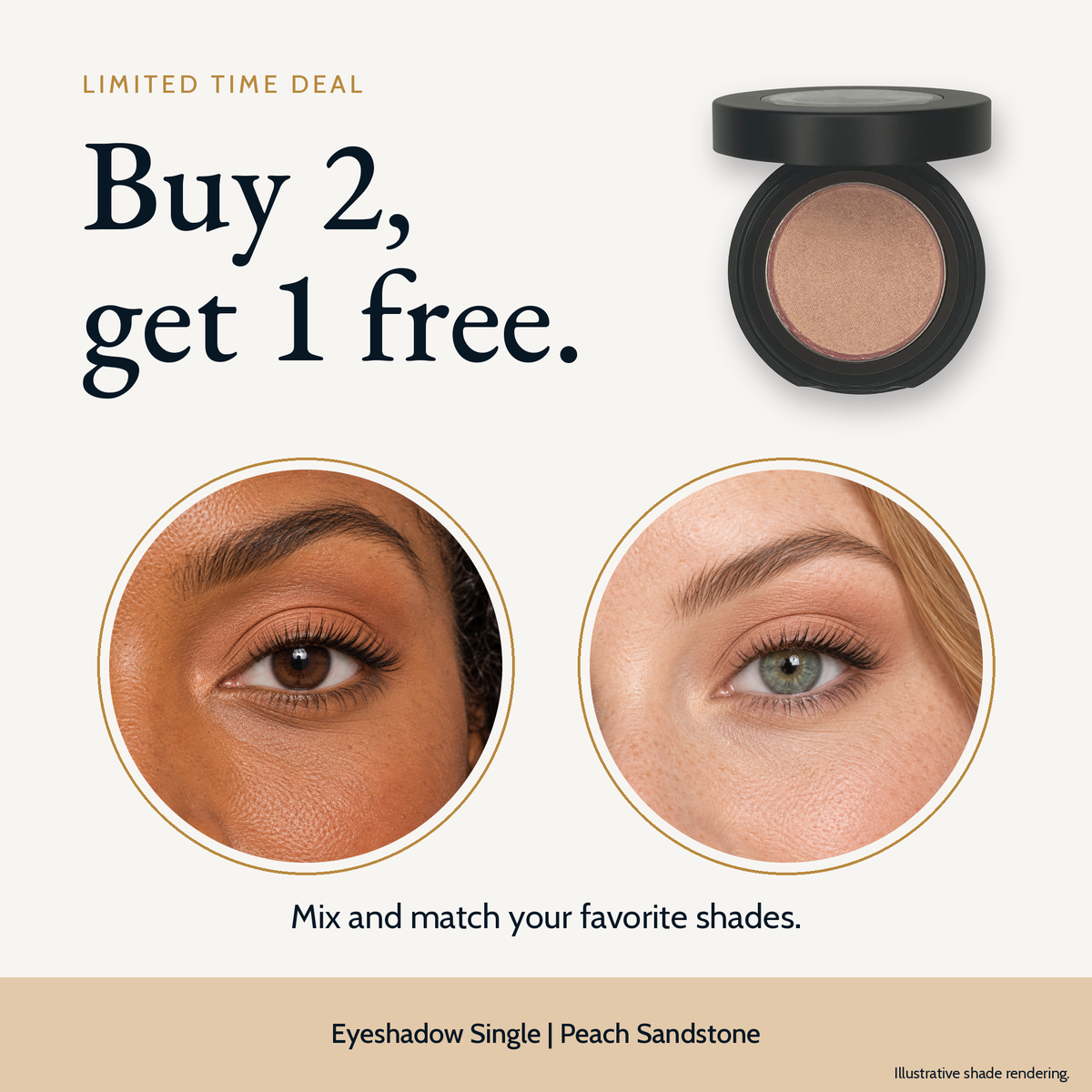 Eyeshadow Single | Peach Sandstone
