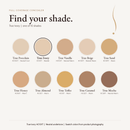 Full Coverage Concealer shade chart with True Ivory HC101T selected