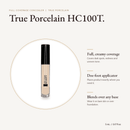 Full Coverage Concealer True Porcelain HC100T, 5 mL, with key benefits