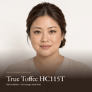 Model wearing Full Coverage Concealer in True Toffee HC115T